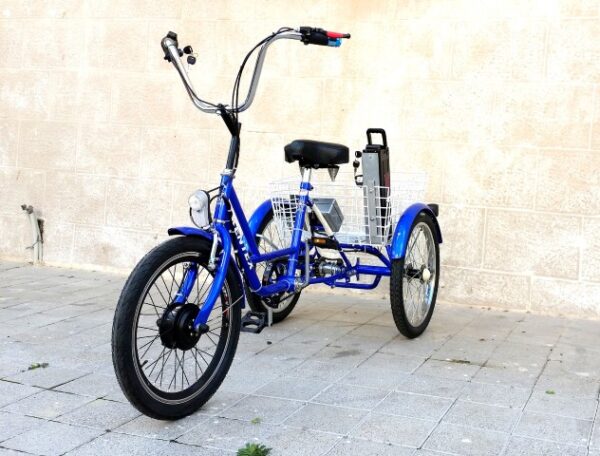 tlat ofan tzar b4 (Small) תלת אופן חשמלי צר 60 ס״מ עם סוללת 48V 20Ah