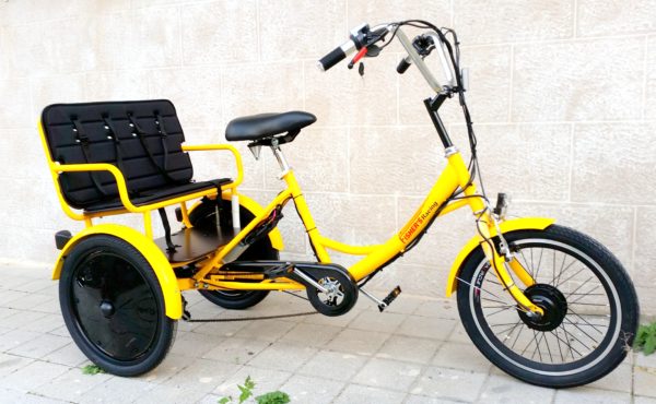 תלת אופן חשמלי משפחתי Fisher Family Premium