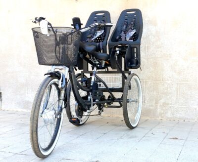 תלת אופן חשמלי Fisher Premium עם גלגלי 24 אינץ׳