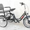 תלת אופן חשמלי בבנייה אישית עם מנוע וסוללה מותאמים