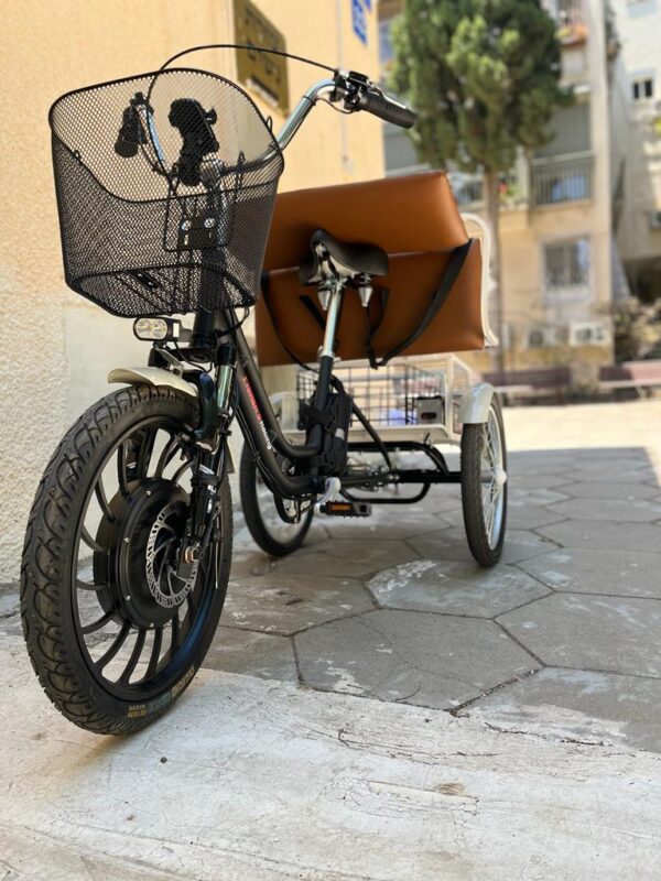 תלת אופן חשמלי Fisher TRIKE מאלומיניום עם ספסל מתקפל