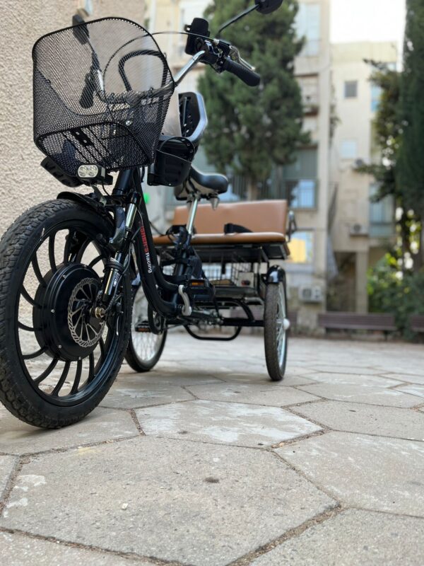 תלת אופן חשמלי Fisher TRIKE מאלומיניום עם ספסל מתקפל