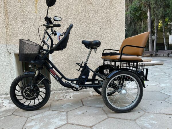 תלת אופן חשמלי Fisher TRIKE מאלומיניום עם ספסל מתקפל