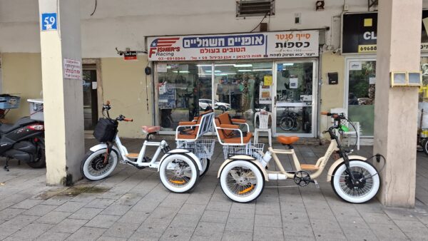 WhatsApp Image 2025-10-24 at 11.09.27 תלת אופן חשמלי Fisher Libero Premium – פישר ליברו עם ספסל